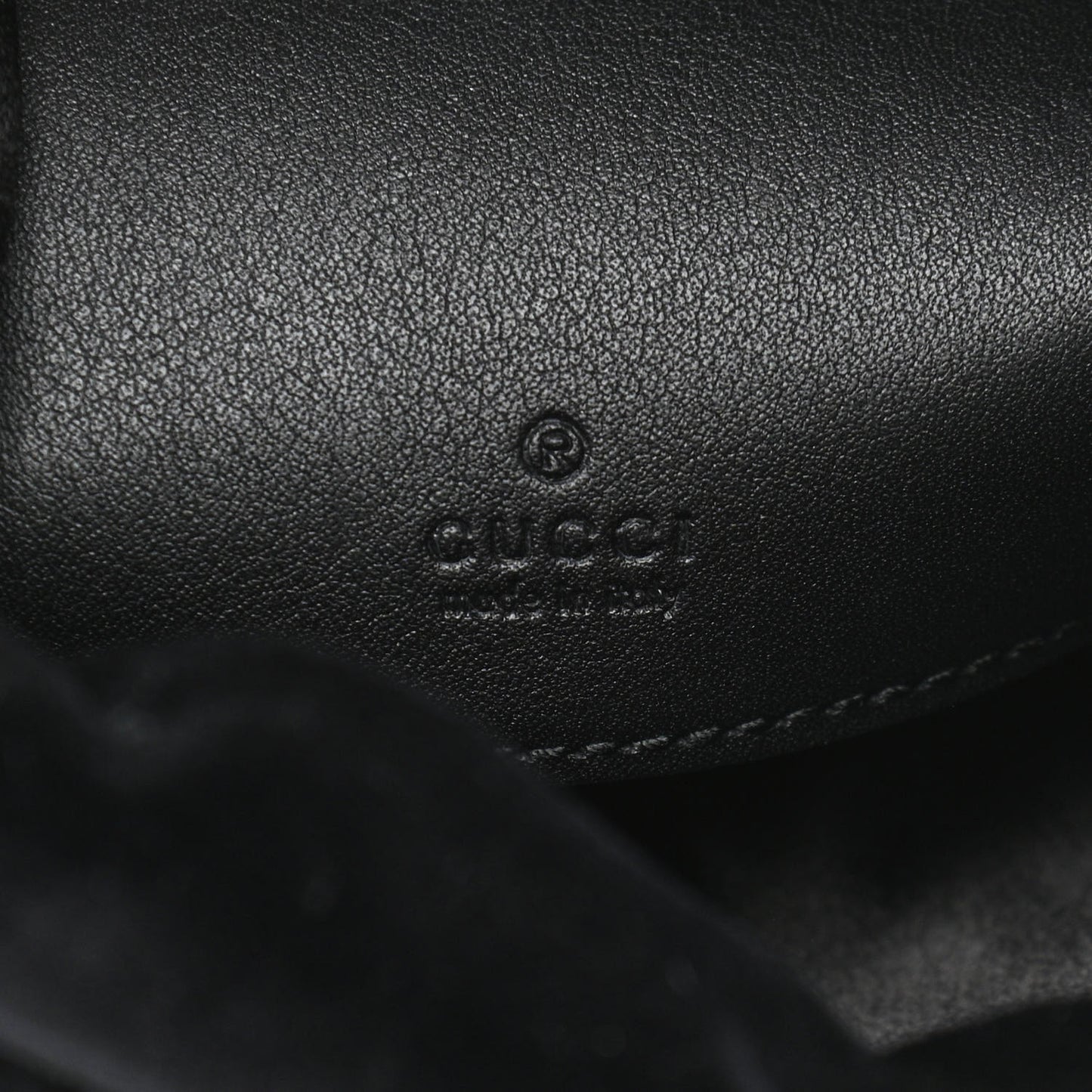 Velvet Matelasse Mini GG Marmont 2.0 Bucket Bag Black