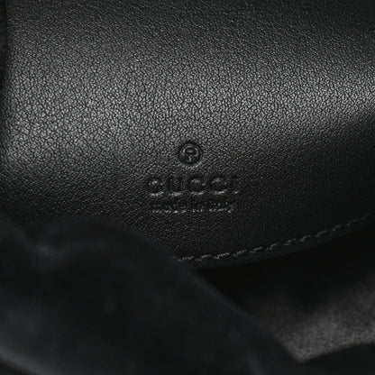 Gucci Velvet Matelasse Mini GG Marmont 2.0 Bucket Bag Black 6 of 11