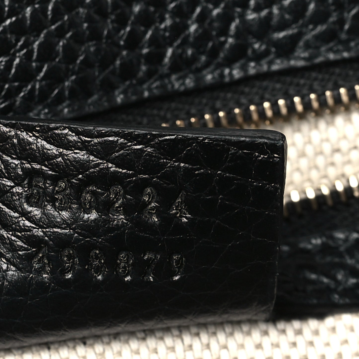 Pebbled Calfskin Medium Soho Flap Crossbody Black