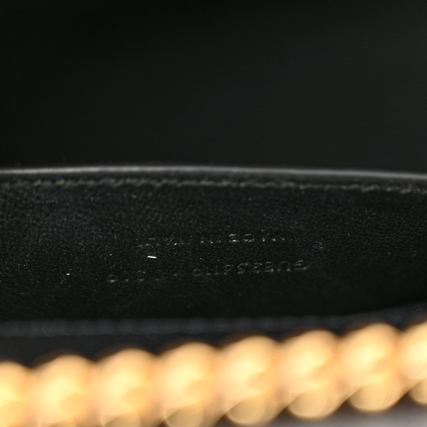 Grain De Poudre Classic Monogram Kate Tassel Chain Wallet Black
