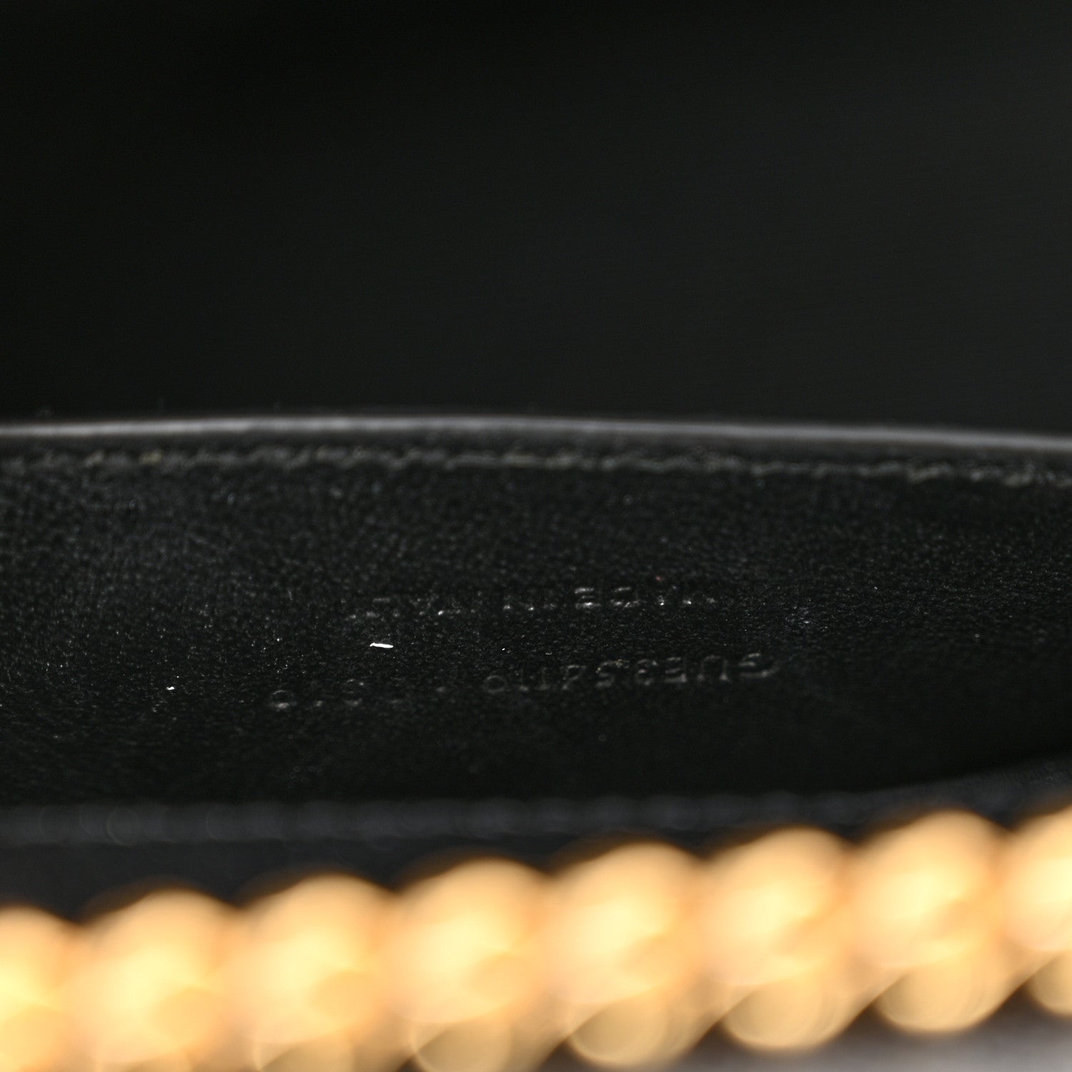 Saint Laurent Grain De Poudre Classic Monogram Kate Tassel Chain Wallet Black 8 of 12