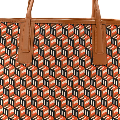 MCM Visetos Medium Liz Shopper Tote Cognac 11 of 15