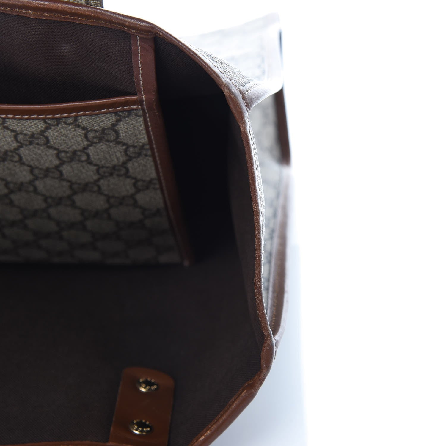 Gucci GG Plus Monogram Small Signature Web Loop Vertical Tote Light Brown 10 of 16