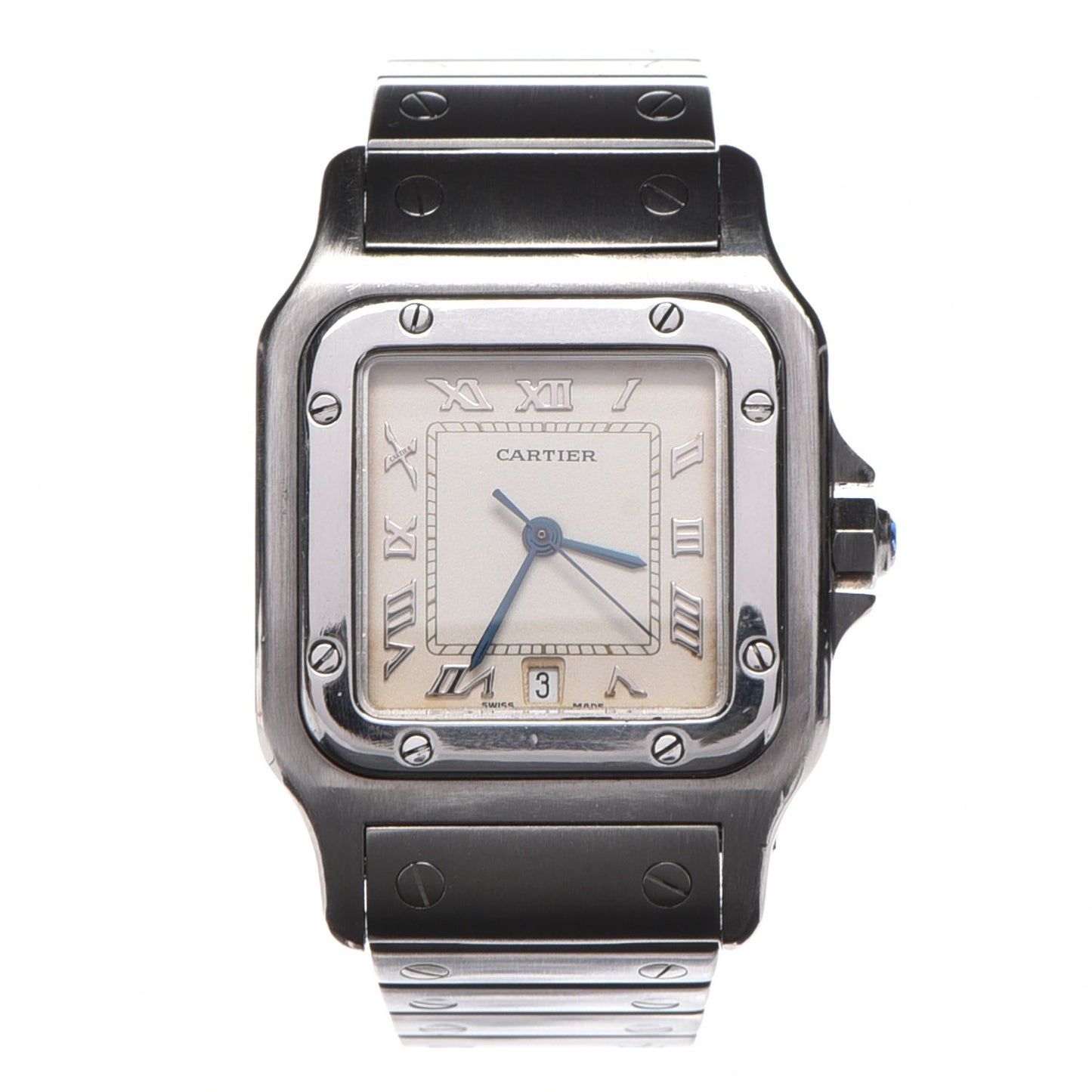 Stainless Steel 29mm Santos De Galbee Quartz Watch