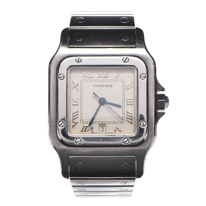 Cartier Stainless Steel 29mm Santos De Galbee Quartz Watch 1 of 8