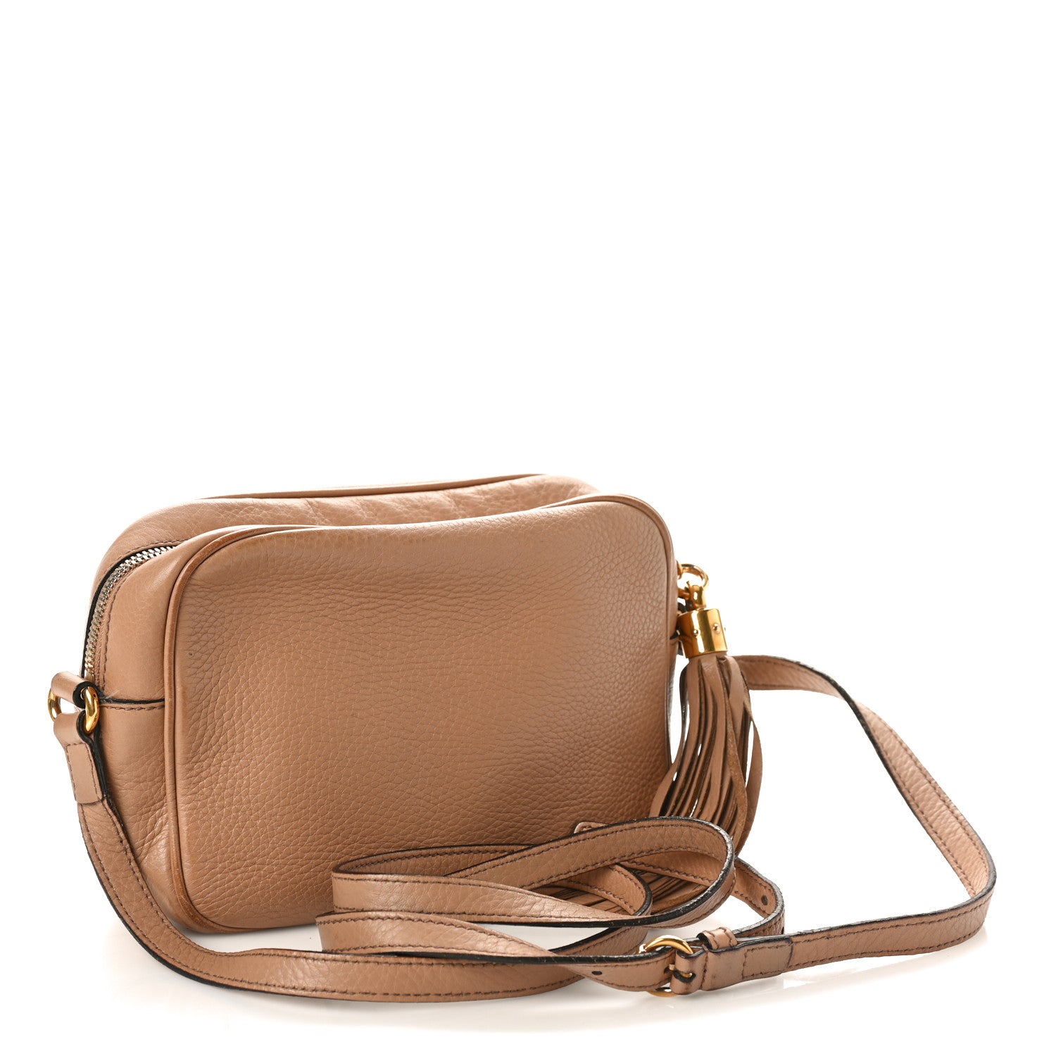 Gucci Pebbled Calfskin Small Soho Disco Bag Camelia 3 of 14