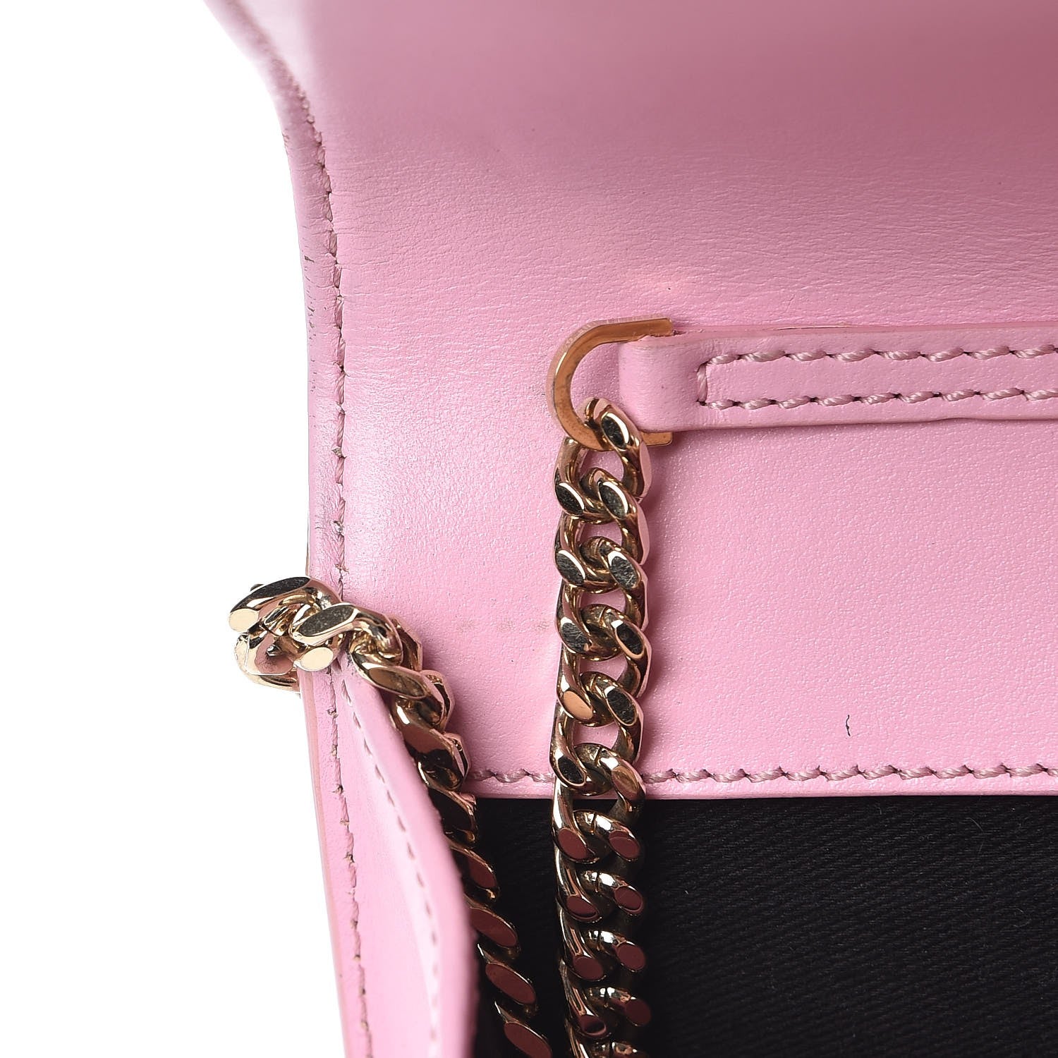 Versace Smooth Calfskin Palazzo Chain Evening Bag Pink 8 of 12