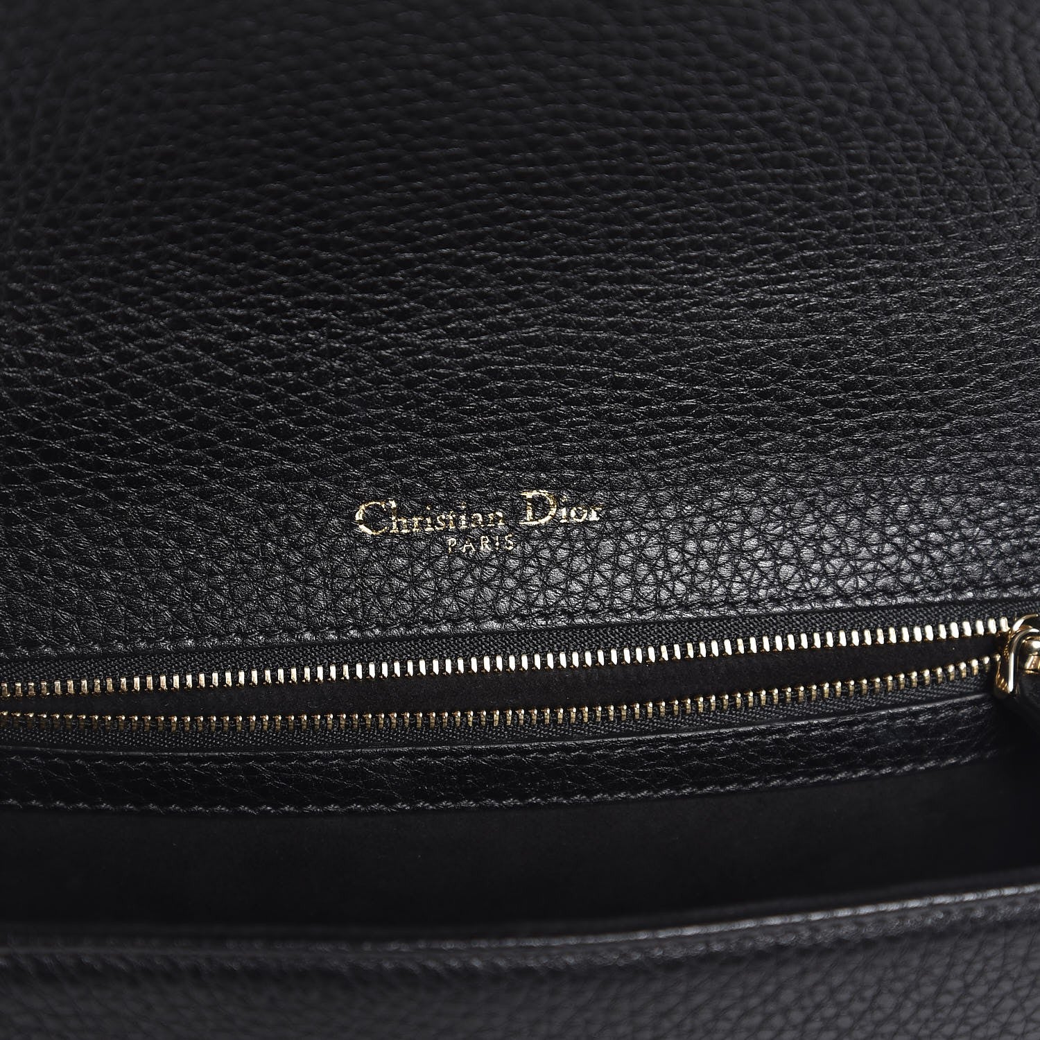 Christian Dior Grained Calfskin Medium Diorama Flap Bag Black 6 of 8