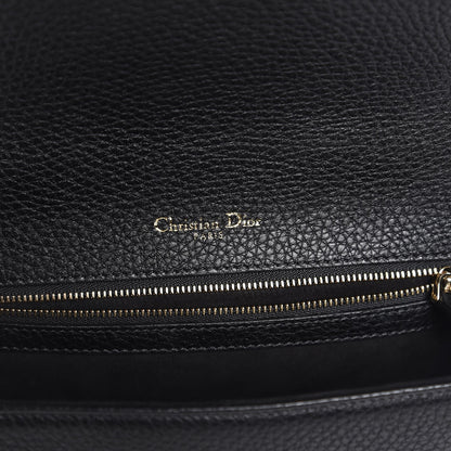 Christian Dior Grained Calfskin Medium Diorama Flap Bag Black 6 of 8