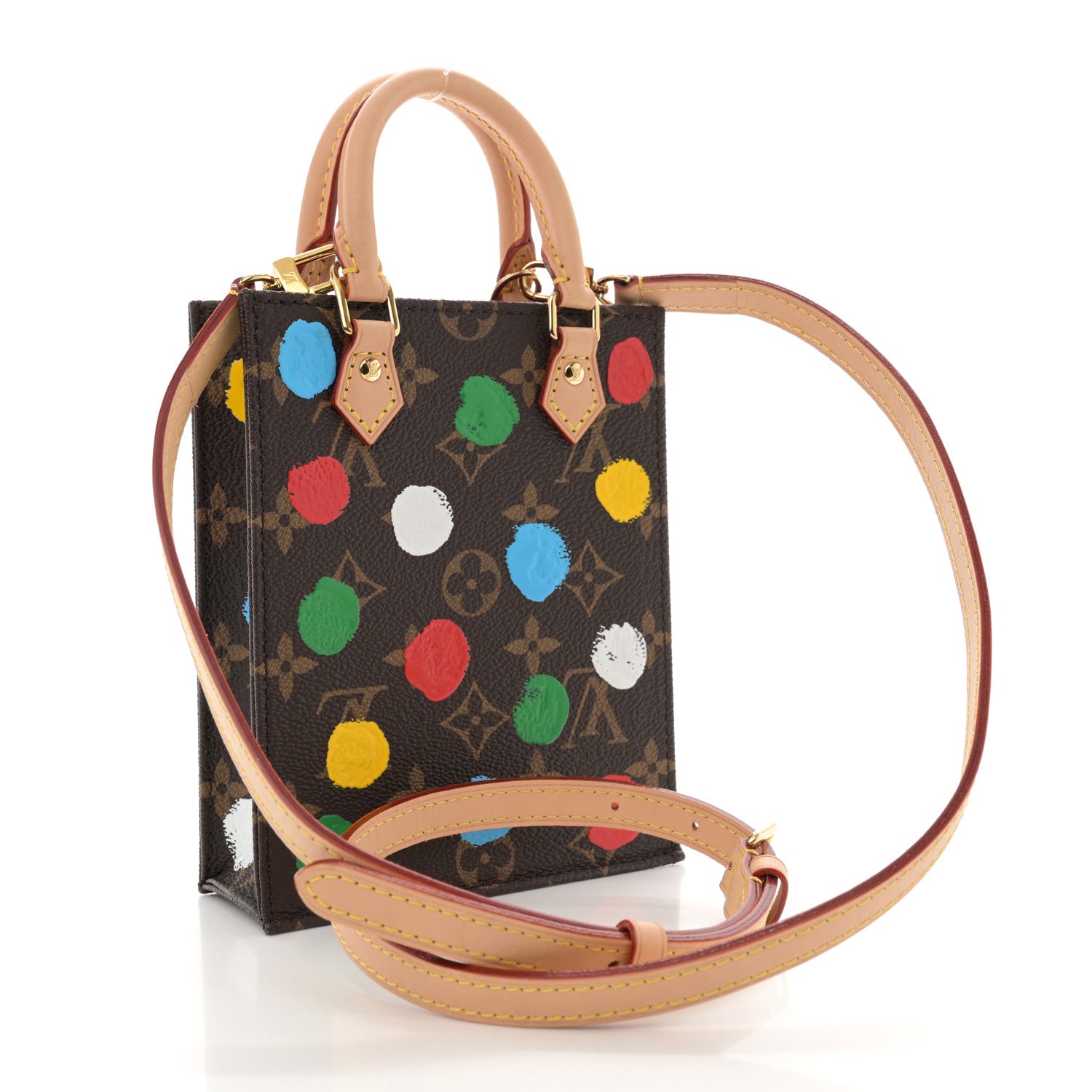 Louis Vuitton LV X YK Monogram Dots Petit Sac Plat Multicolor 3 of 10