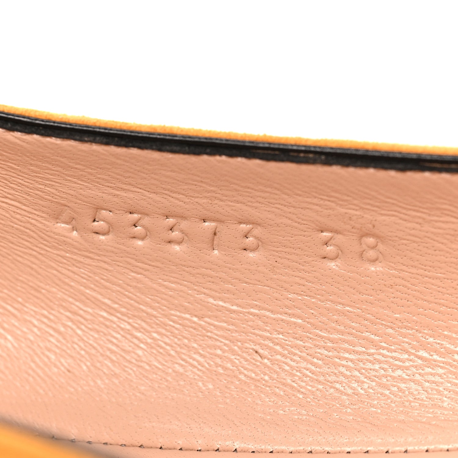 Gucci Kid Scamosciato GG Marmont Fringe Flats 38 Crystal Copper 8 of 9