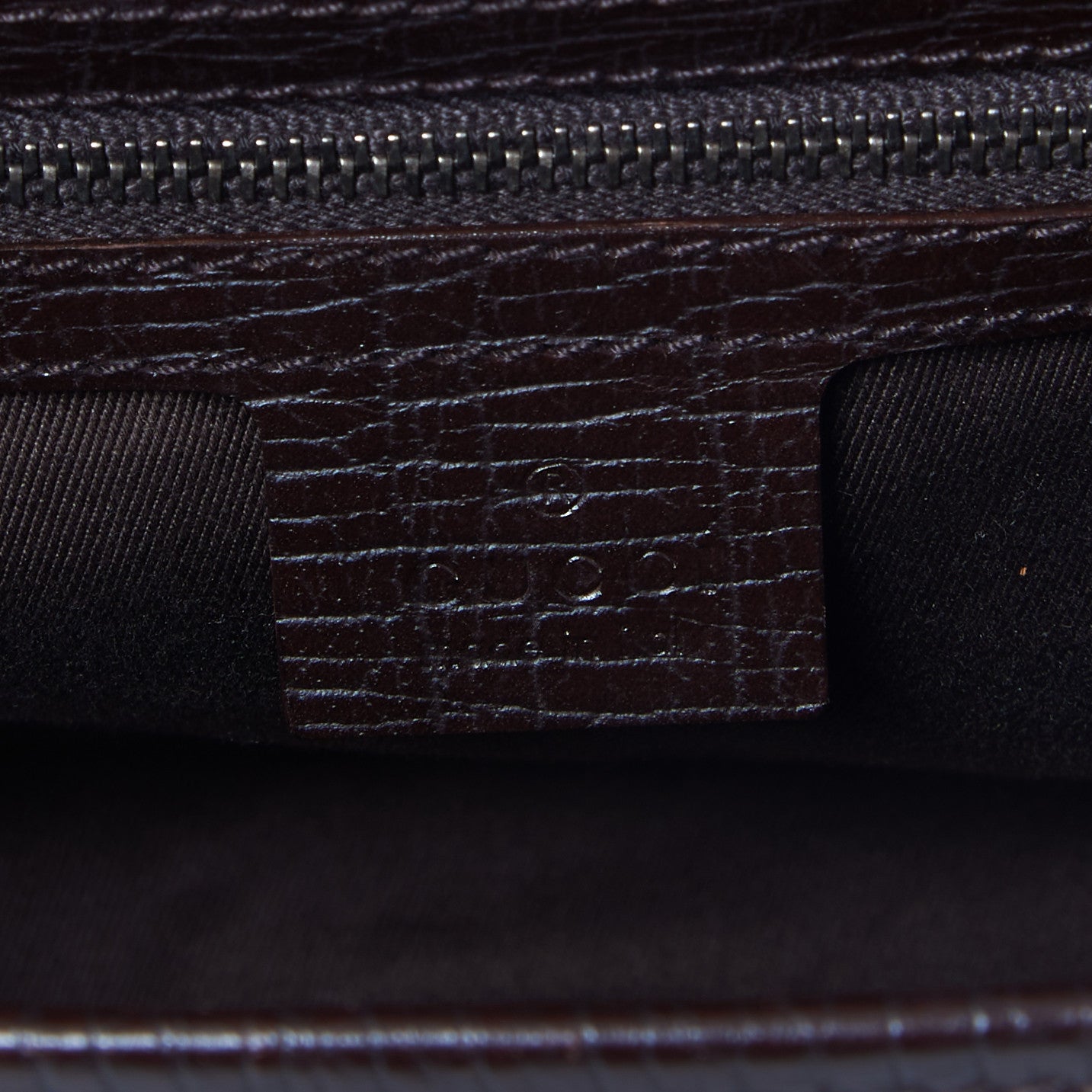 Gucci Monogram Bamboo Bullet Bag Dark Brown 8 of 9