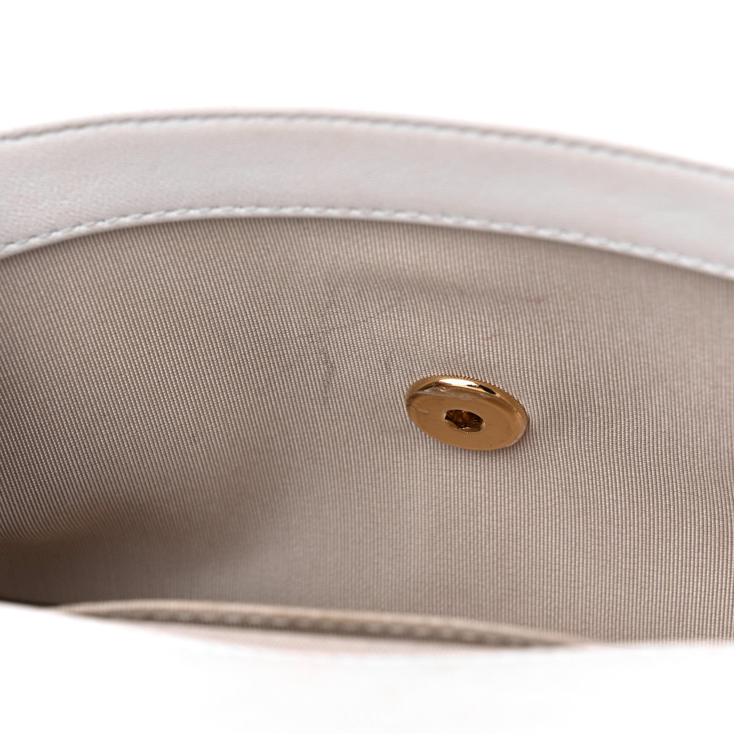 Chanel Lambskin Calfskin Quilted Shoulder Flap Bag Beige White 12 of 15