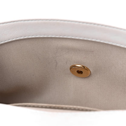 Chanel Lambskin Calfskin Quilted Shoulder Flap Bag Beige White 12 of 15