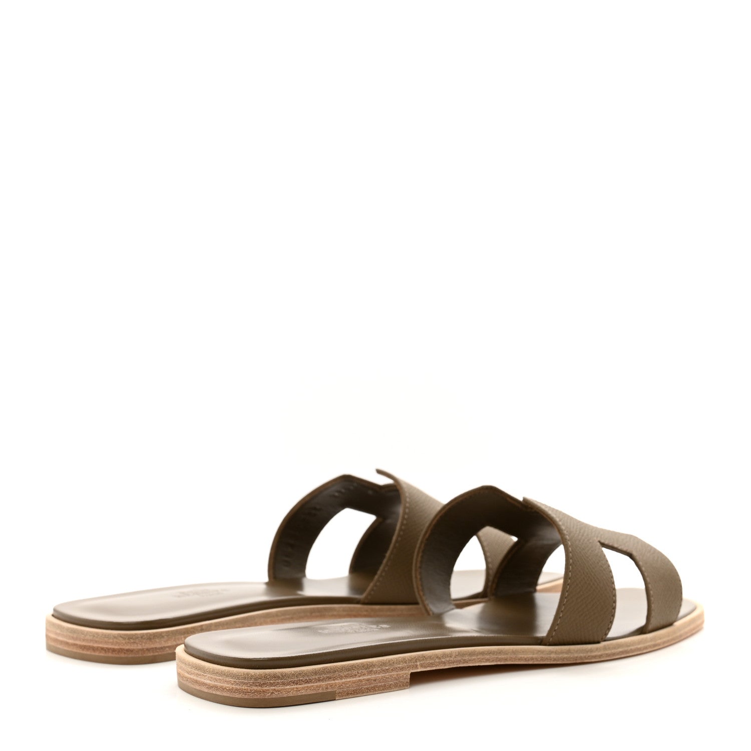 Hermes Epsom Oran Sandals 39 Etoupe 4 of 9