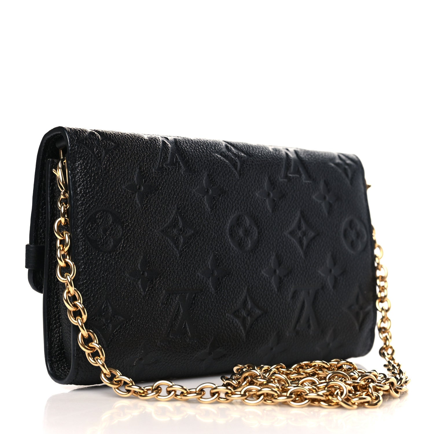 Louis Vuitton Empreinte Vavin Chain Wallet Black 3 of 8