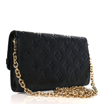 Louis Vuitton Empreinte Vavin Chain Wallet Black 3 of 8