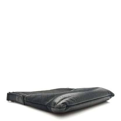 Gucci Nylon Monogram Medium Flat Messenger Bag Black 4 of 8