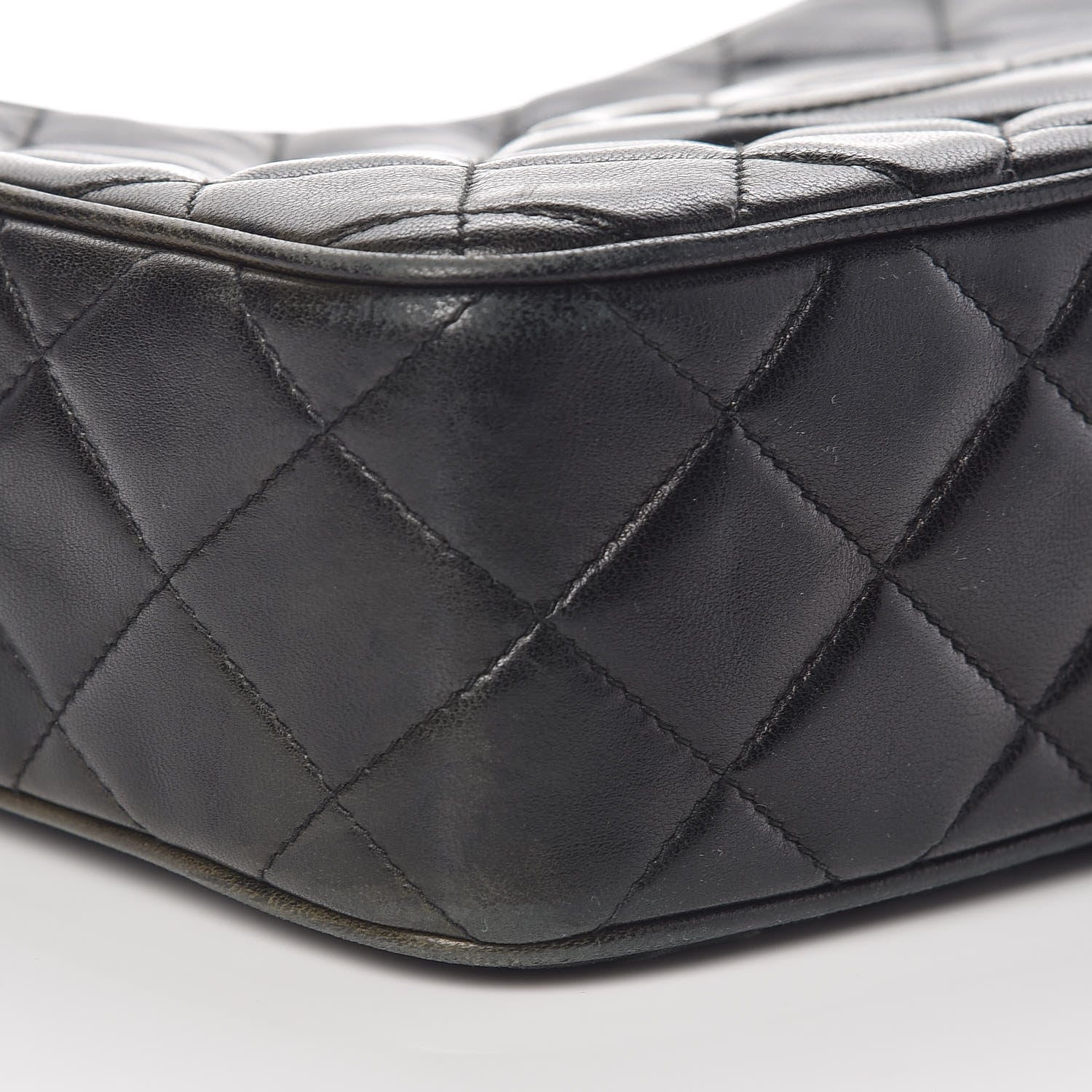 Chanel Lambskin Quilted CC Tassel Camera Case Black 5 of 16