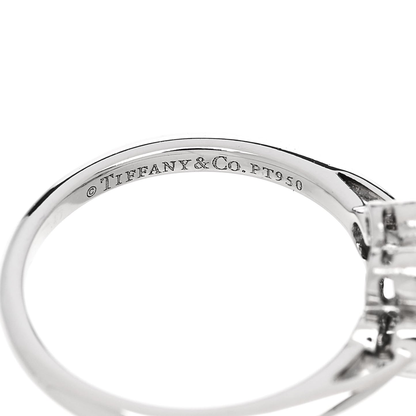 Platinum Diamond Enchant Flower Ring 48 4.5