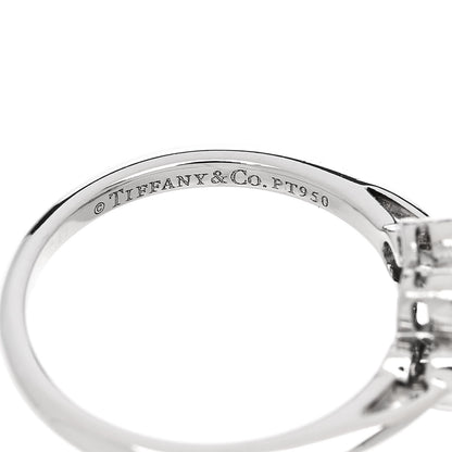 Tiffany Platinum Diamond Enchant Flower Ring 48 4.5 4 of 5