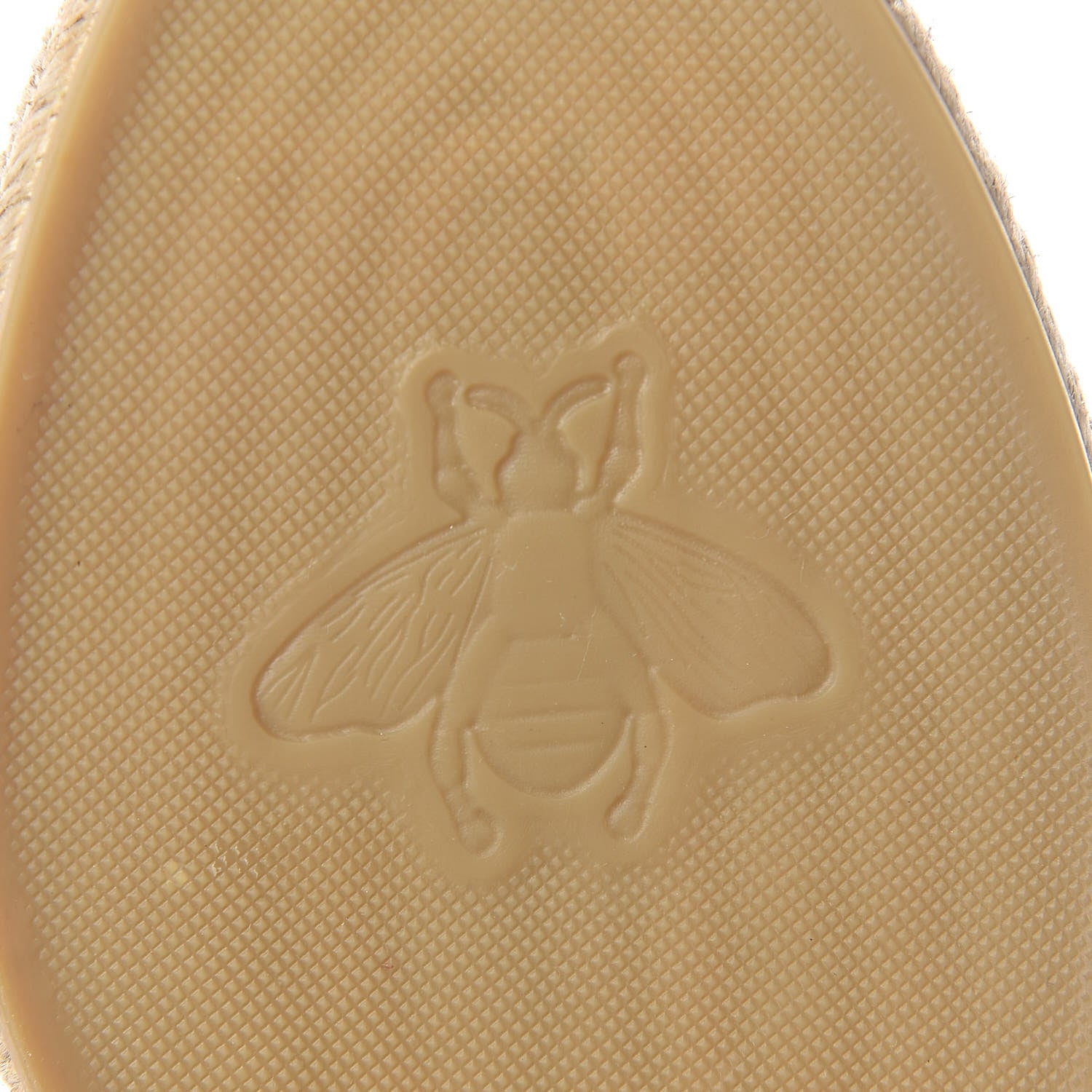 Gucci GG Supreme Monogram Bees Espadrille Flats 41 Beige Ebony Oro Black 7 of 10