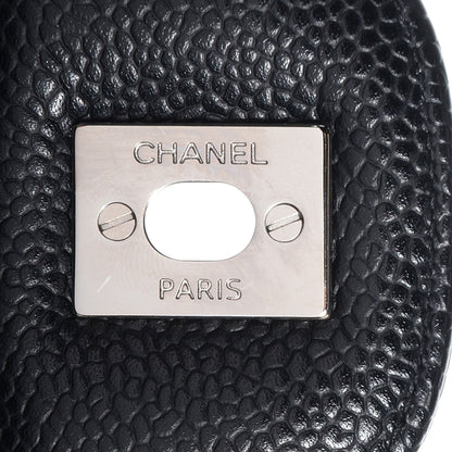 Chanel Caviar Quilted Jumbo Double Flap Black 9 of 10