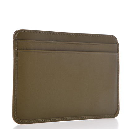 Chanel Calfskin Python Quilted Cambon Card Holder Khaki 3 of 8