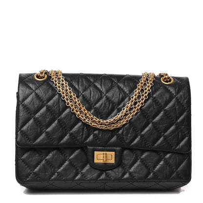 Chanel Aged Calfskin Quilted 2.55 Reissue 226 Flap Black 1 of 9