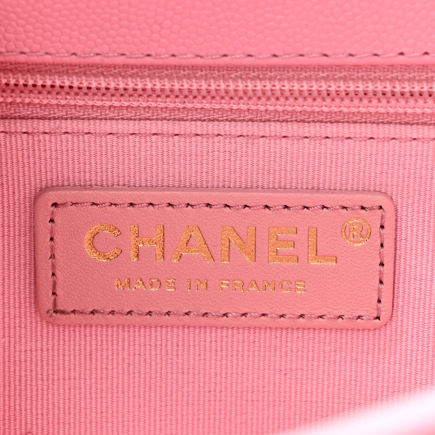 Caviar Quilted School Memory Small Top Handle Flap Pink