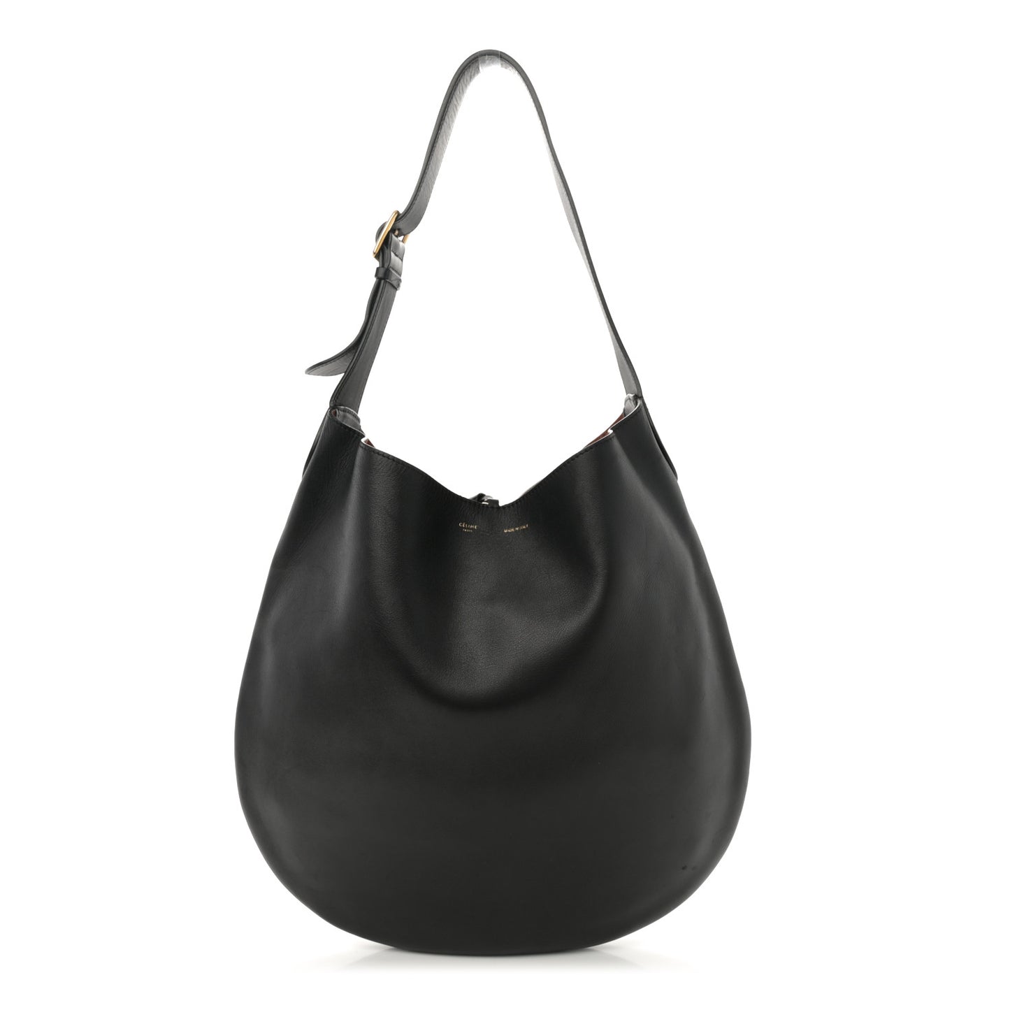 Supple Calfskin Hobo Black