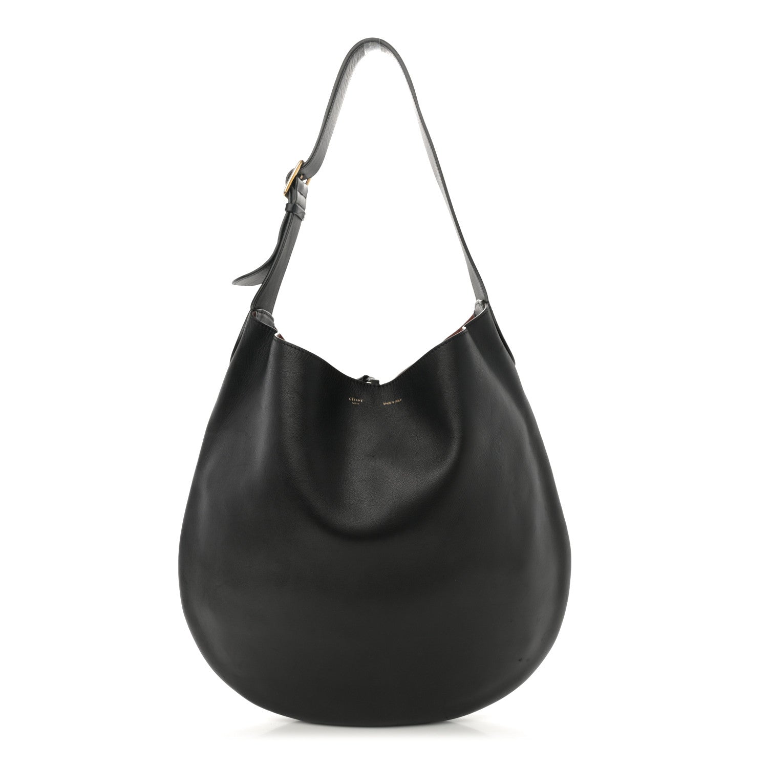 Celine Supple Calfskin Hobo Black 1 of 11
