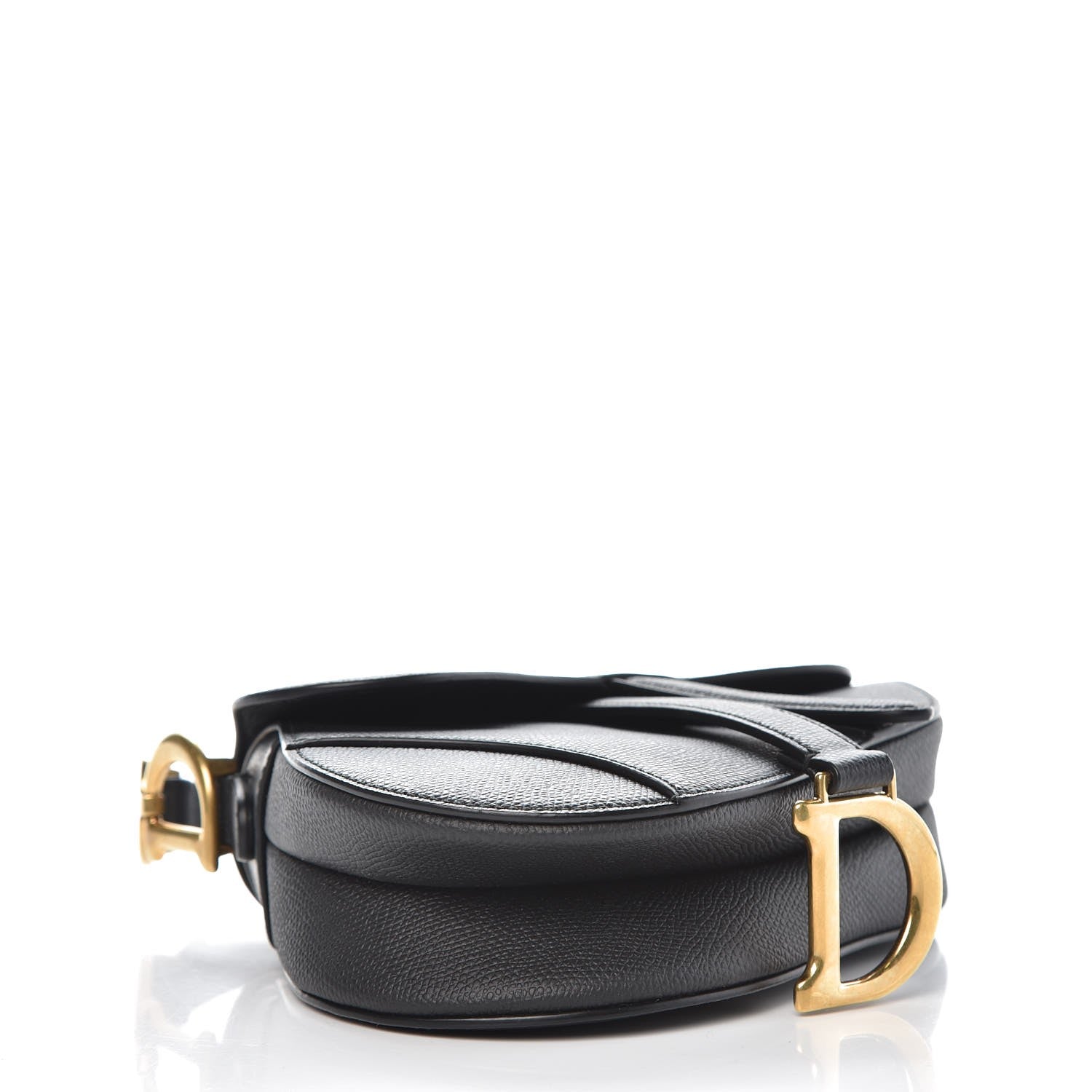 Christian Dior Grained Calfskin Mini Saddle Bag Black 4 of 7