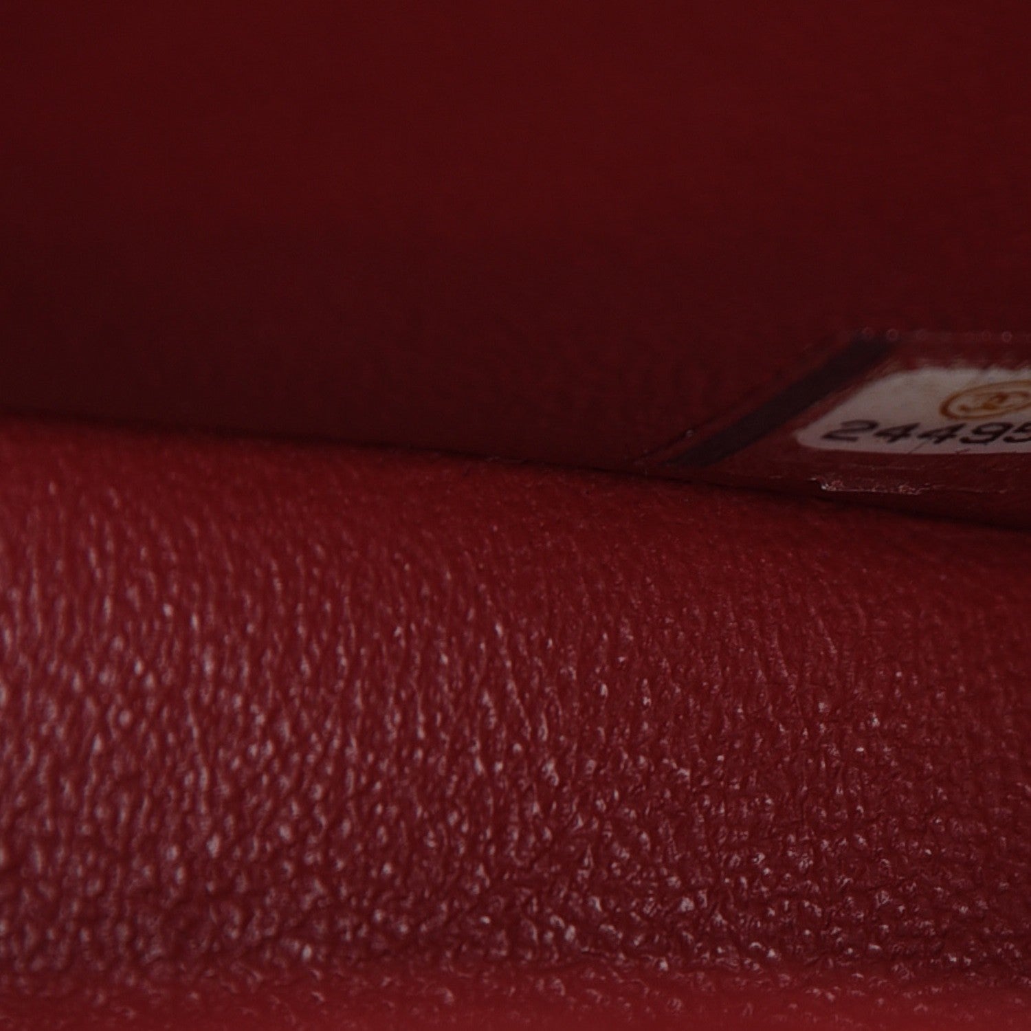 Chanel Caviar Quilted Mini Rectangular Flap Dark Red 7 of 8