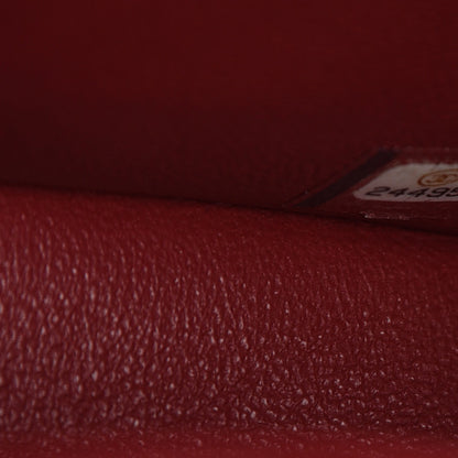 Chanel Caviar Quilted Mini Rectangular Flap Dark Red 7 of 8