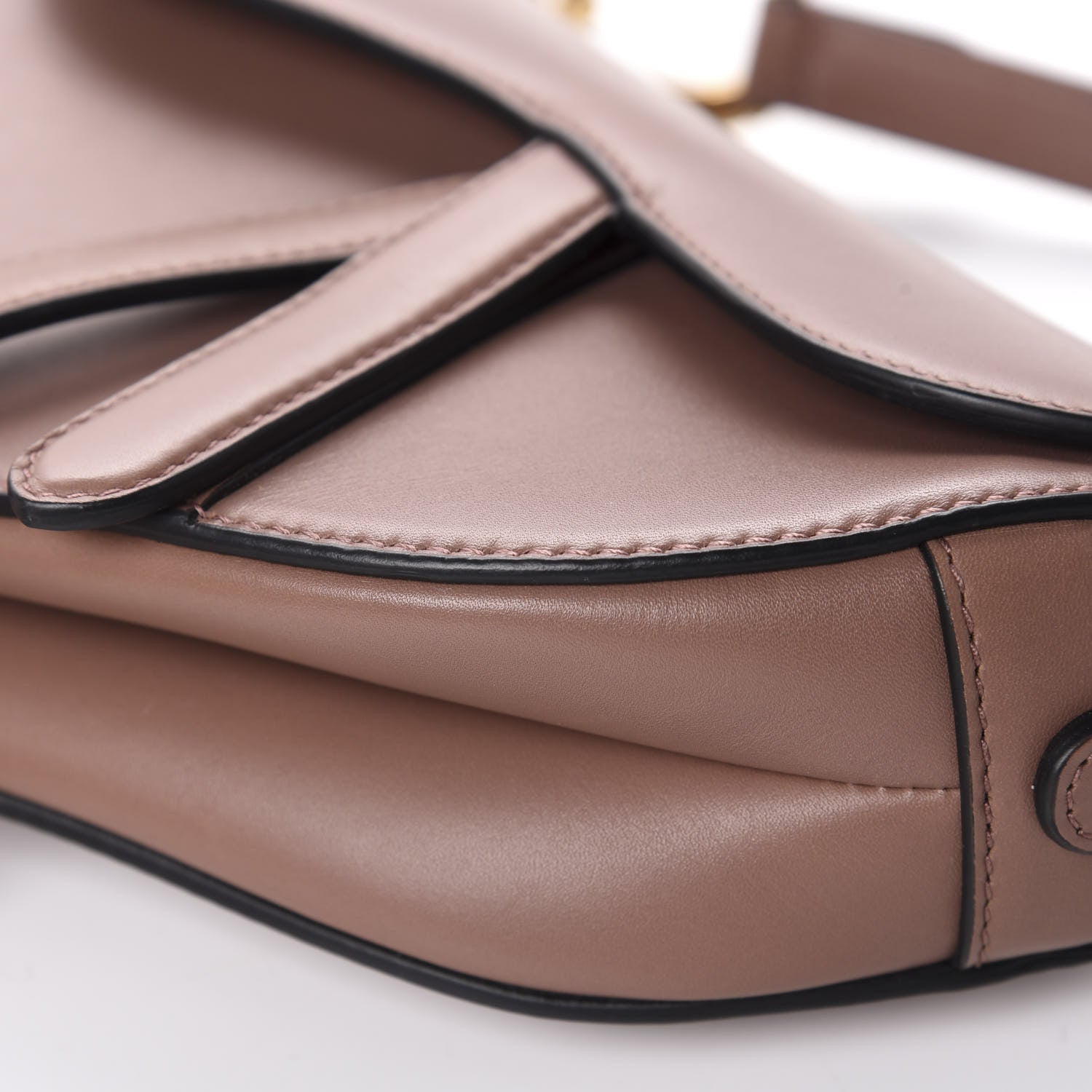Christian Dior Calfskin Mini Saddle Bag Taupe 7 of 10