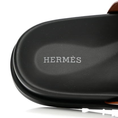 Hermes Calfskin Mens Chypre Sandals 42.5 Naturel 7 of 9
