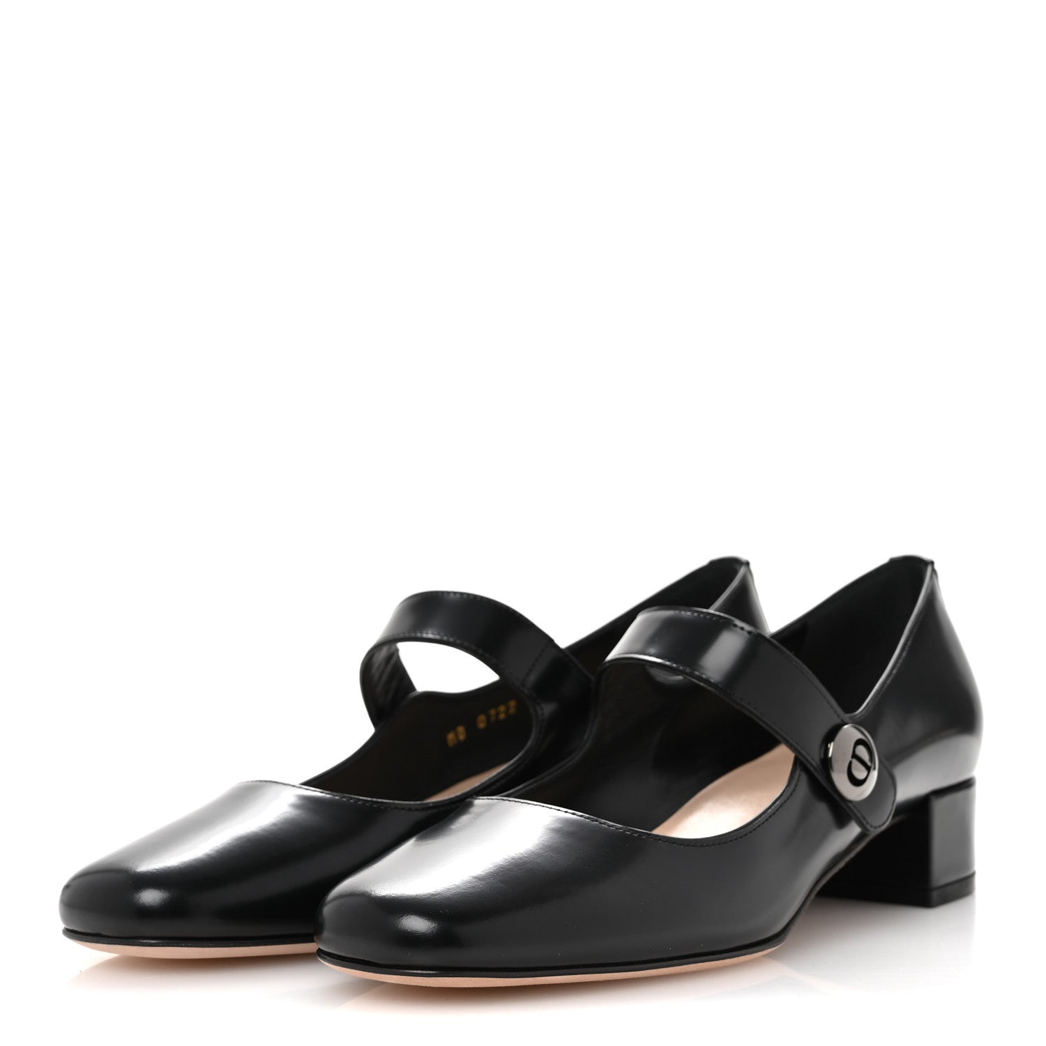 Christian Dior Brushed Calfskin Uniform 30mm Pumps 37 Black 4 of 10