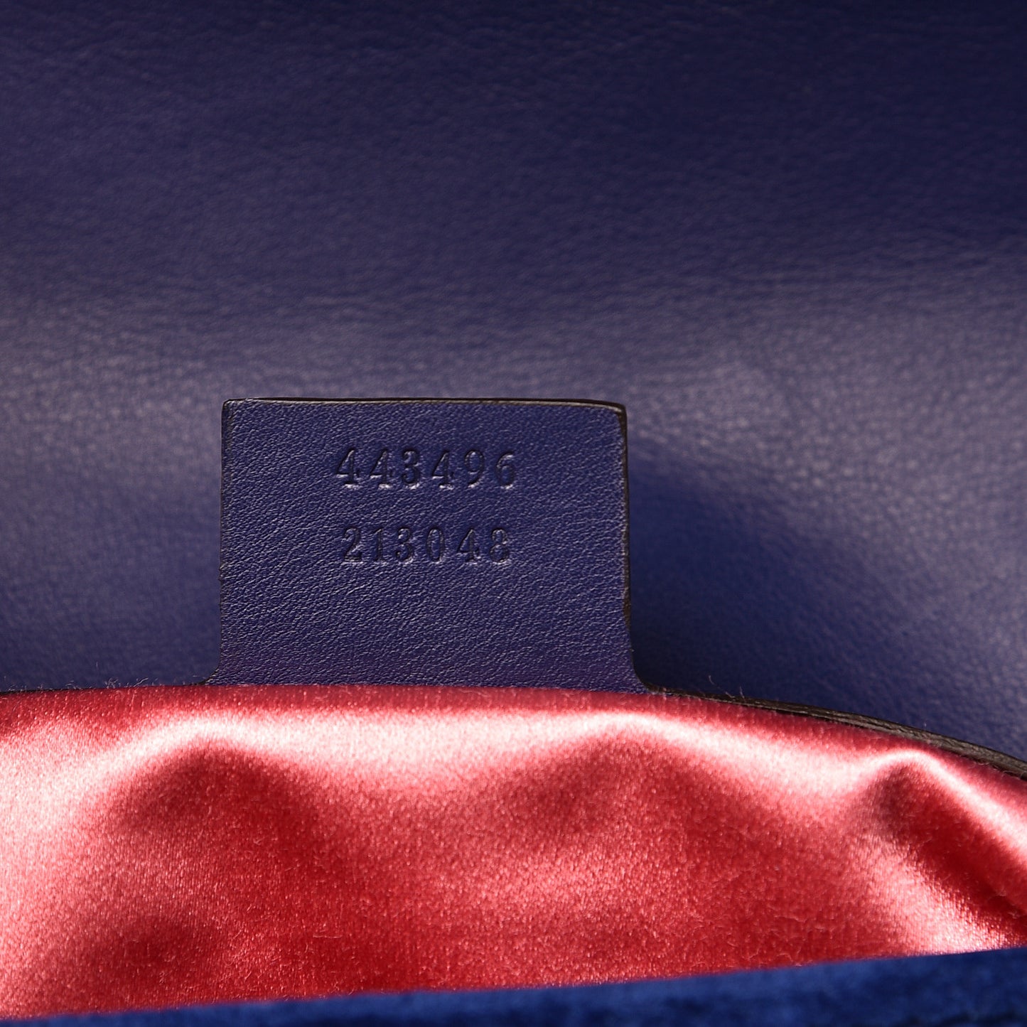 Velvet Matelasse Modern Embroidered Medium GG Marmont Shoulder Bag Cobalt