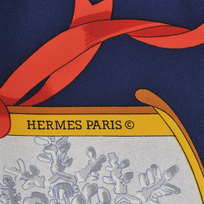 Hermes Silk Neige d' Antan Scarf 90 4 of 6
