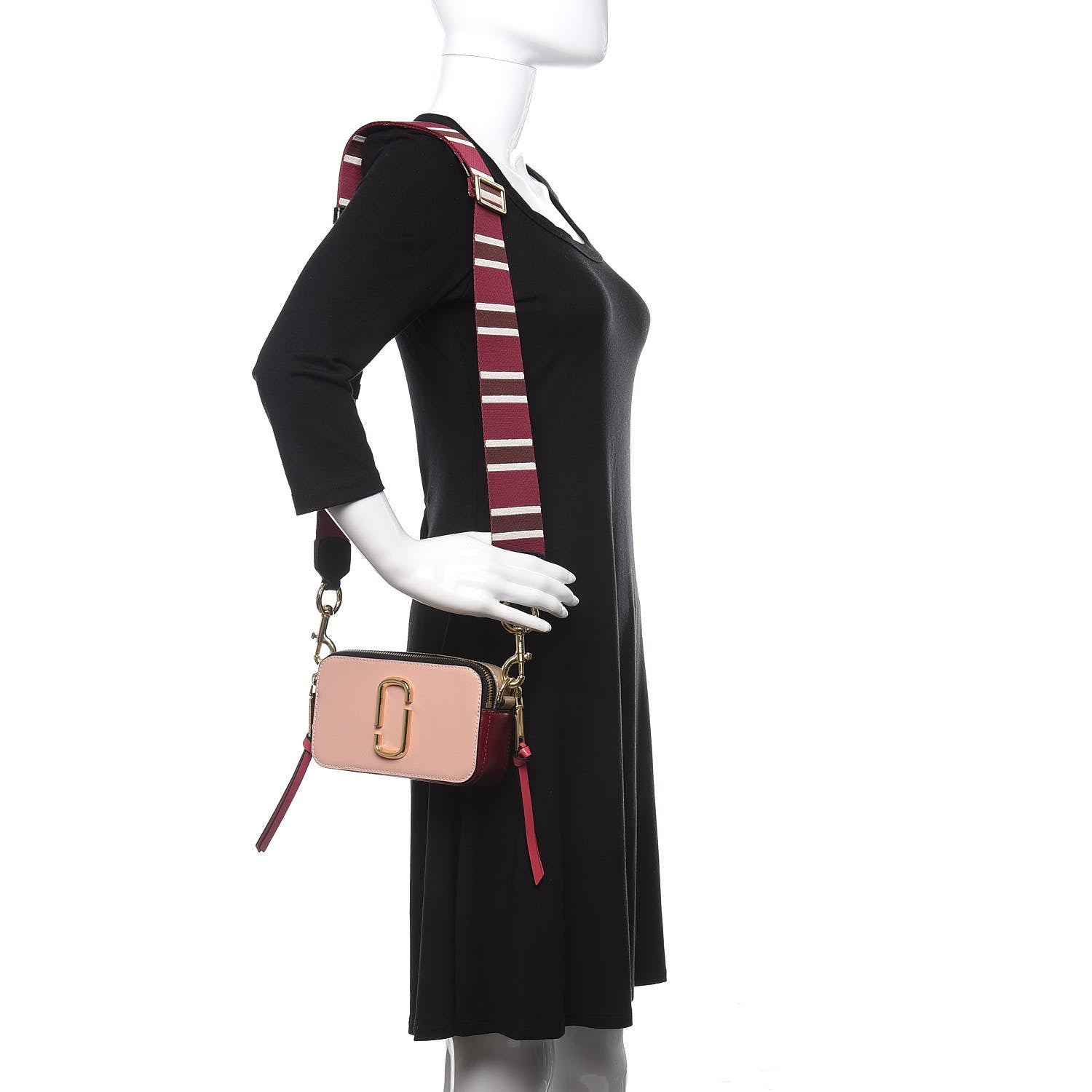 Marc Jacobs Saffiano Small Snapshot Camera Bag Rose Multicolor 2 of 12