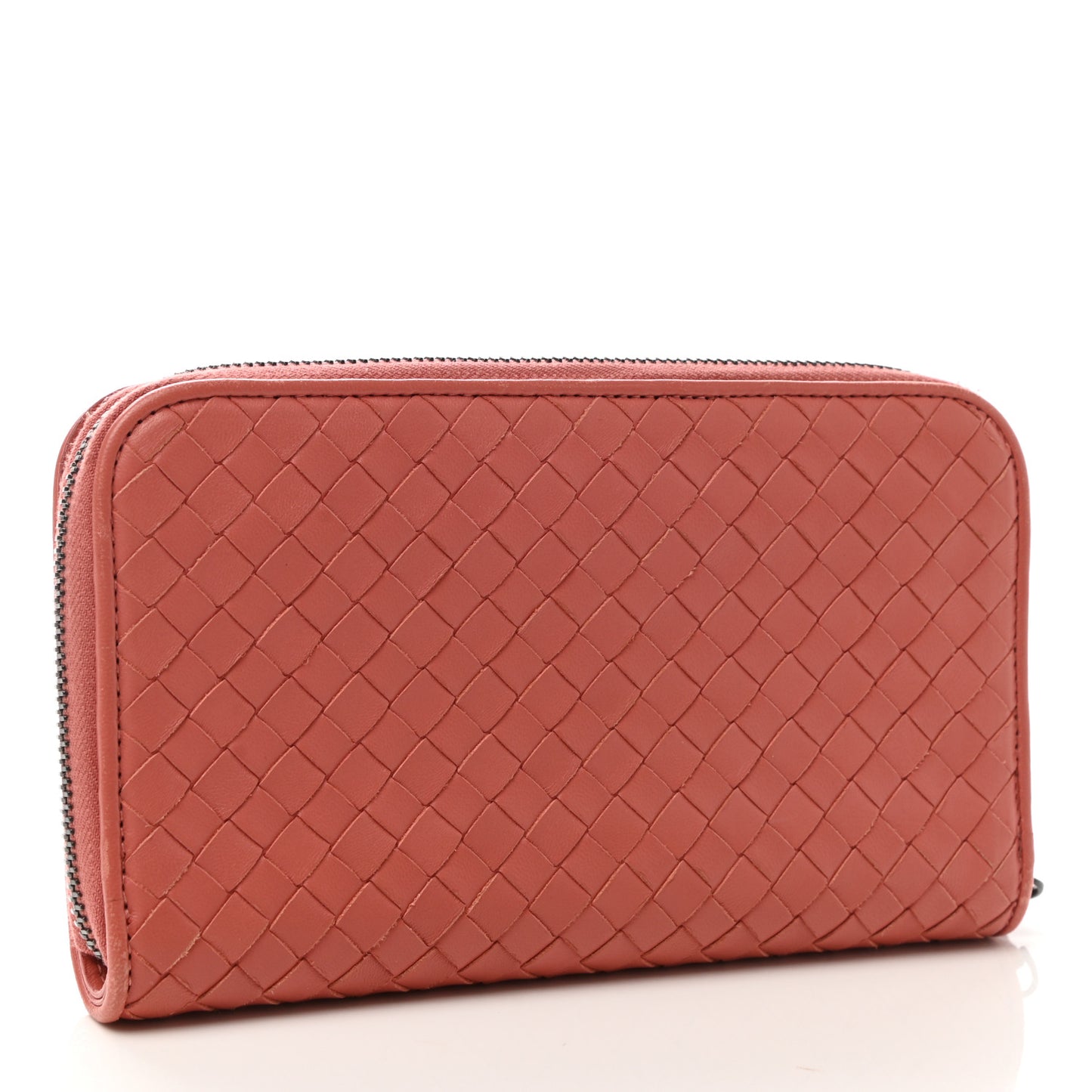 Nappa Intrecciato Zip Around Wallet Pompei