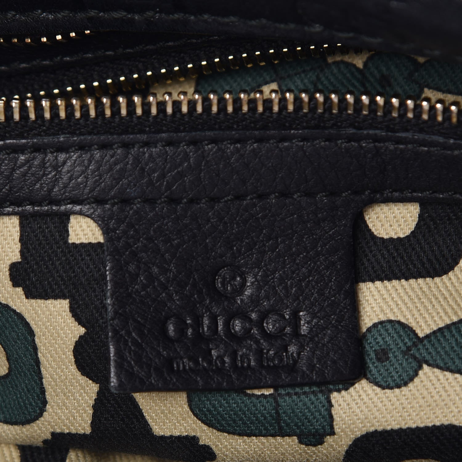 Gucci Guccissima Medium Horsebit Chain Hobo Black 6 of 10