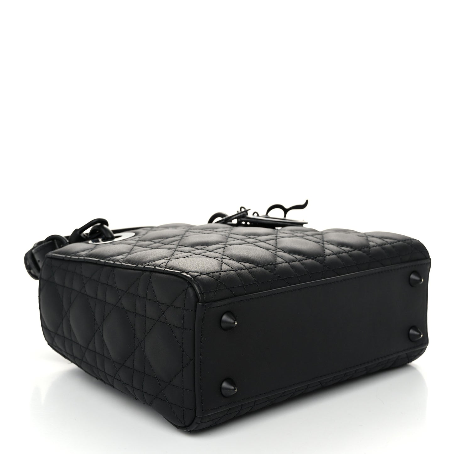 Ultra Matte Calfskin Cannage Small My ABCDior Lady Dior Black