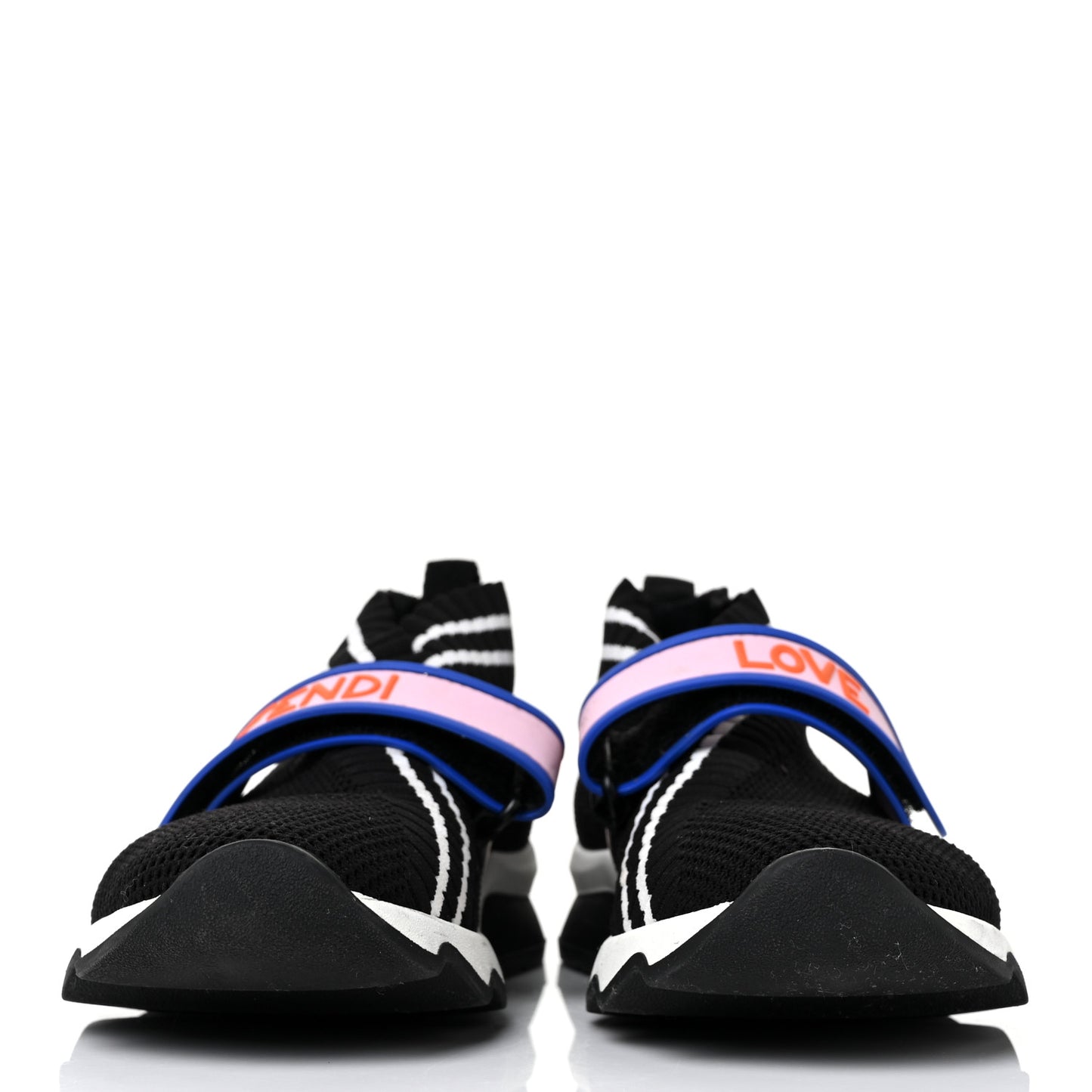 Stretch Yarn Stiff Band Rockoko Sneakers 36.5 Black