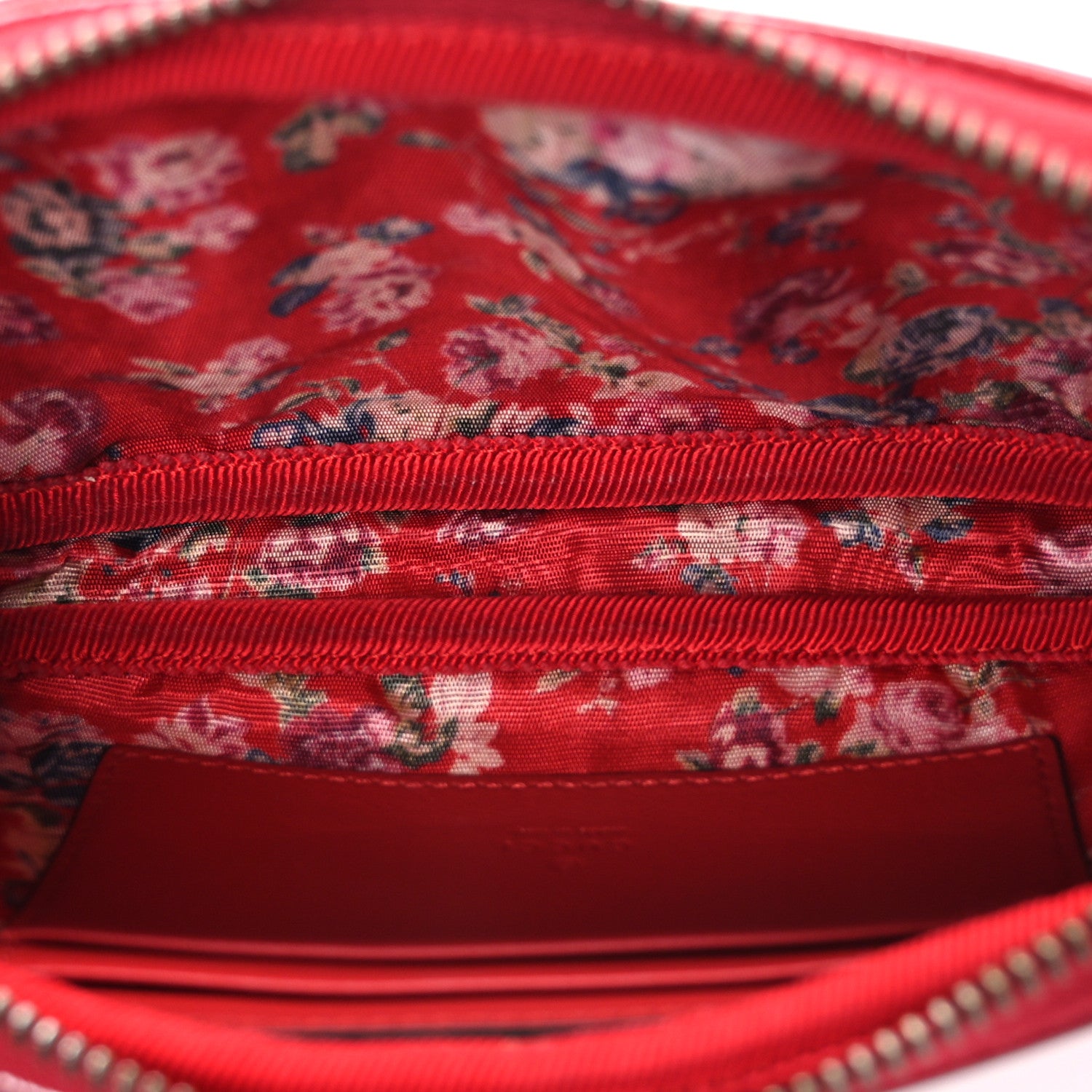Gucci Patent Rubber Game Patch Logo Belt Bag  85 34 Hibiscus Red 5 of 11