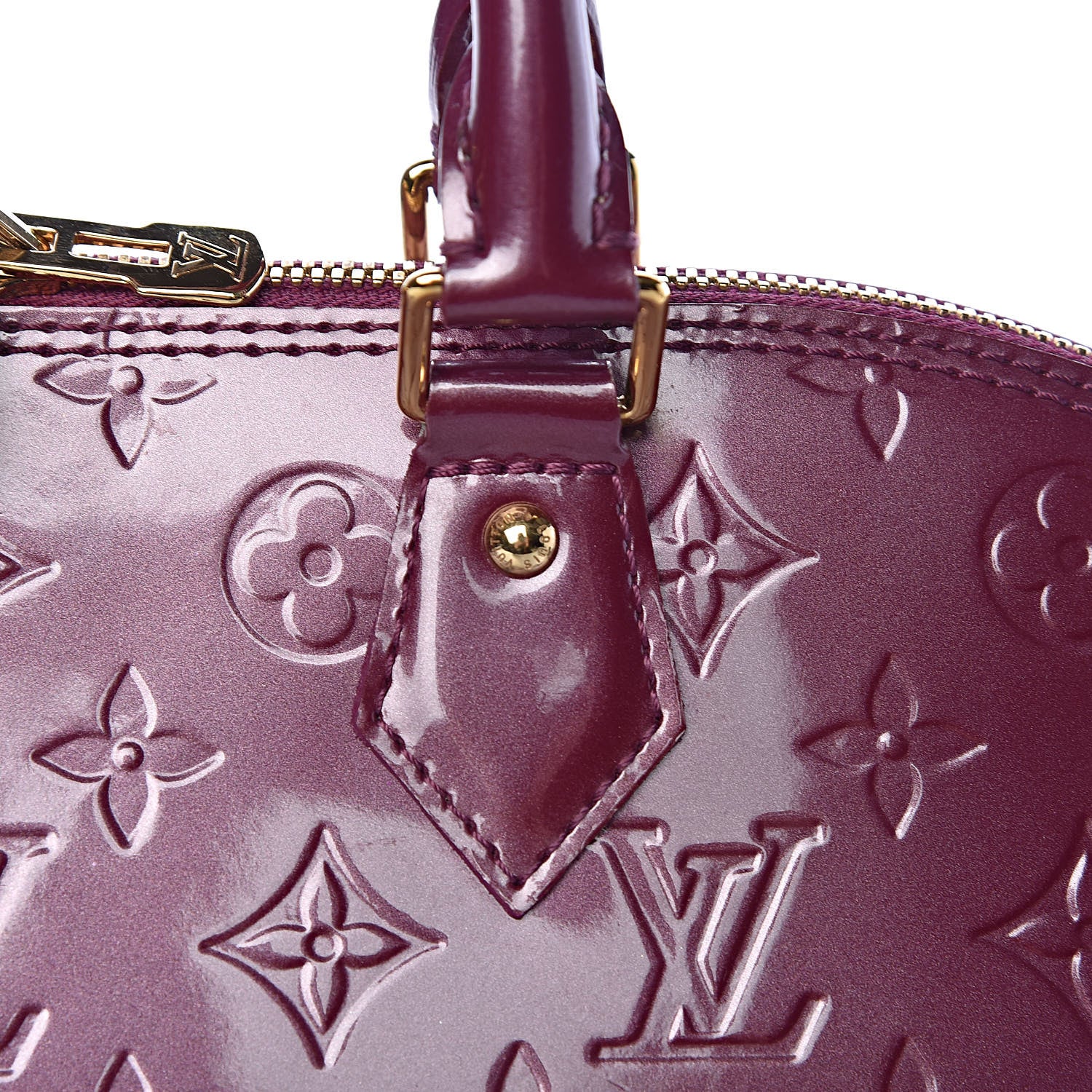 Louis Vuitton Vernis Alma GM Violet 11 of 12