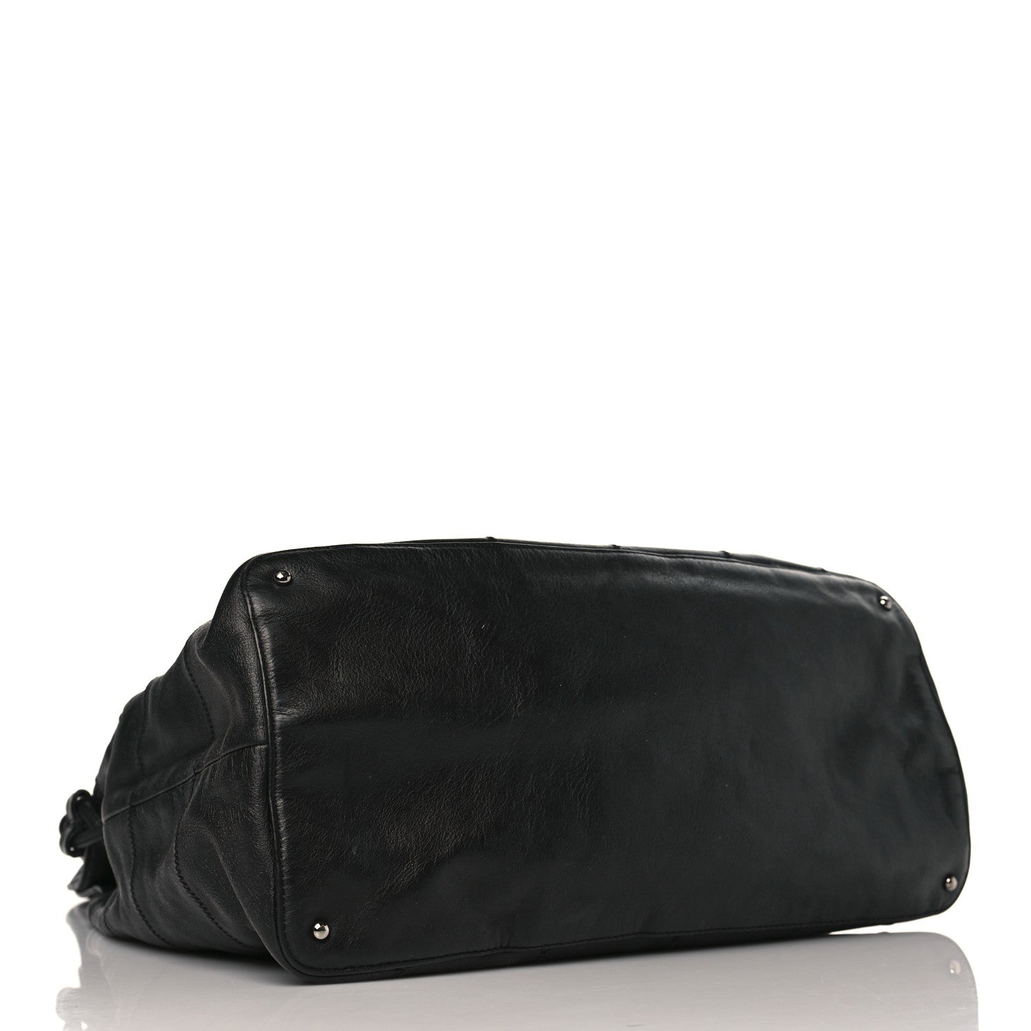 Chanel Calfskin Square Stitched Tassel Bag Black 4 of 9