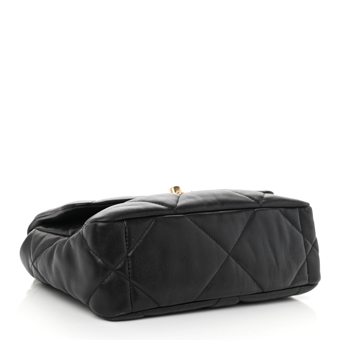 Lambskin Quilted Medium Chanel 19 Flap Black
