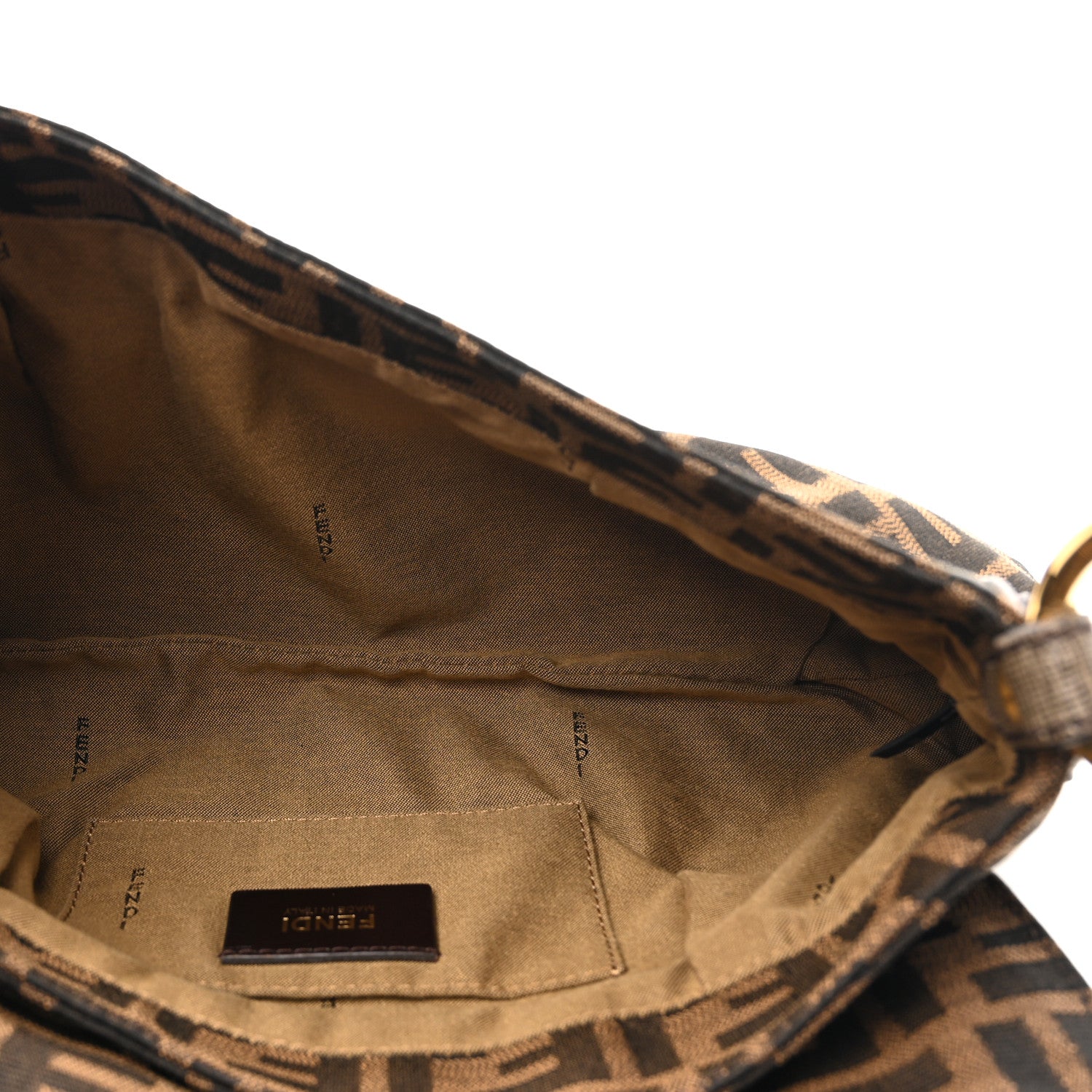 Fendi Zucca Small Chef Shoulder Bag Tobacco 5 of 12